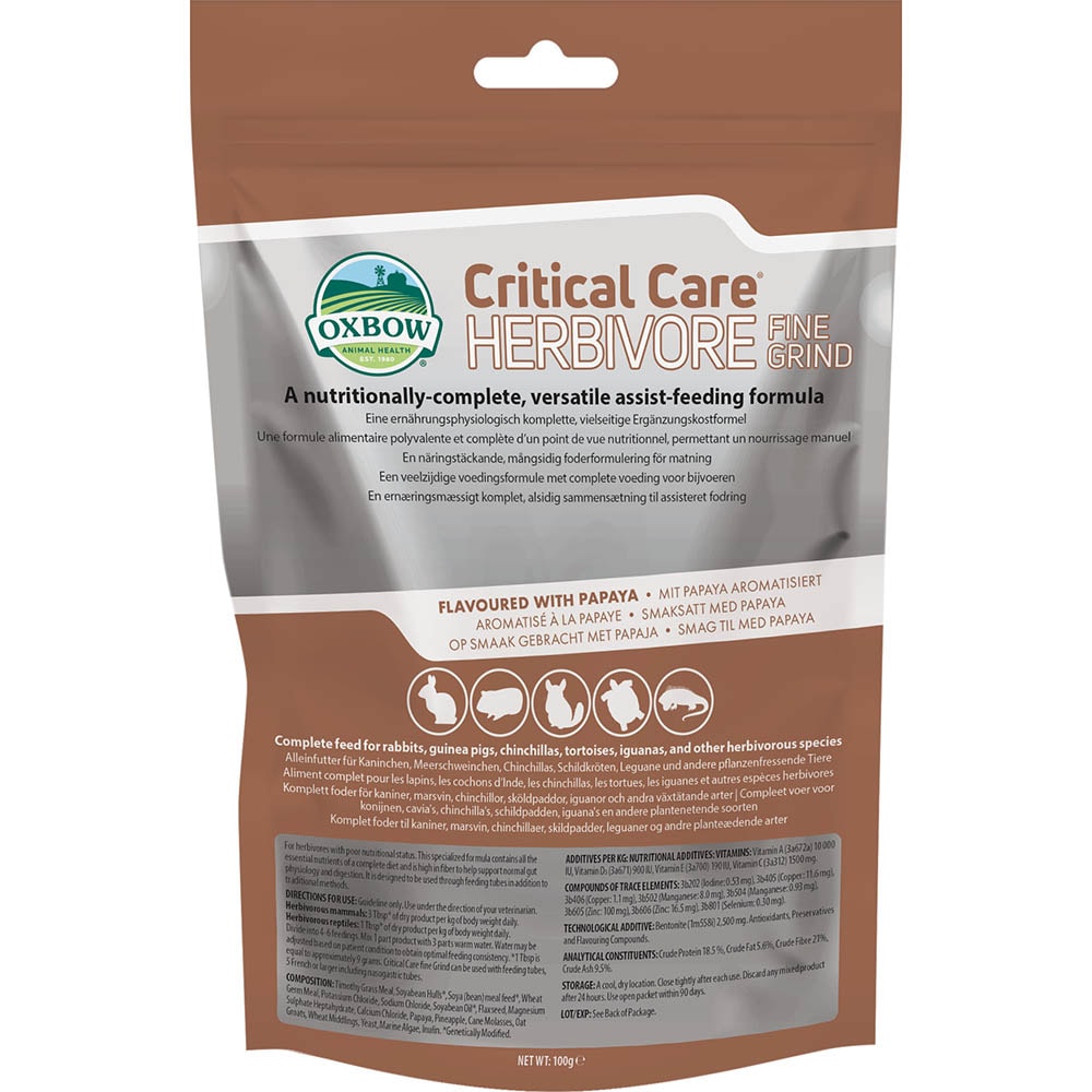 Dechra Critical Care Fine Grind für pflanzenfressende Heimtiere_0