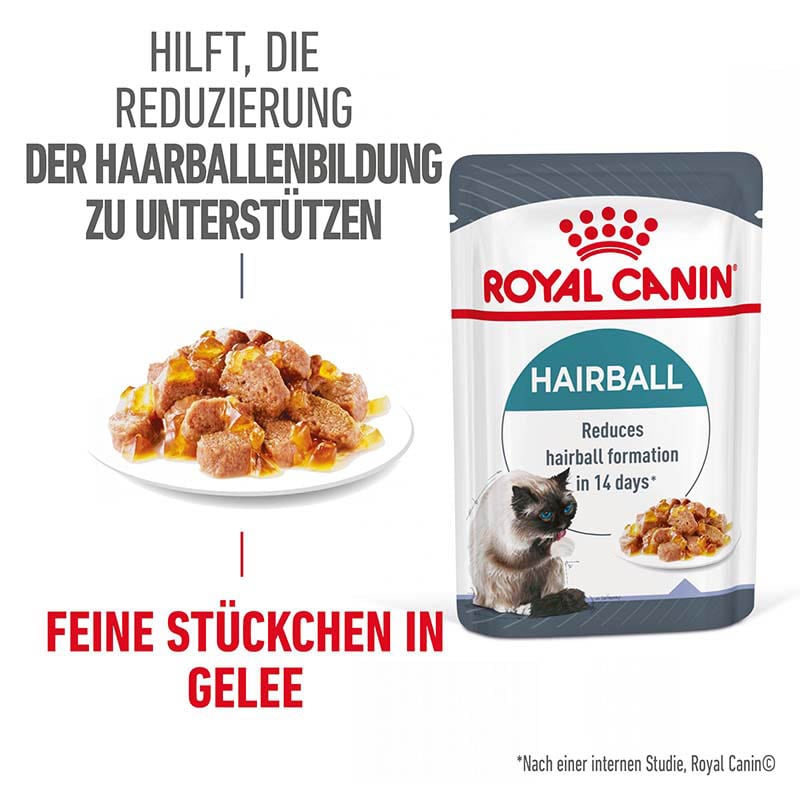 Royal Canin Hairball Care Nassfutter für Katzen in Gelee gegen Haarballenbildung_0