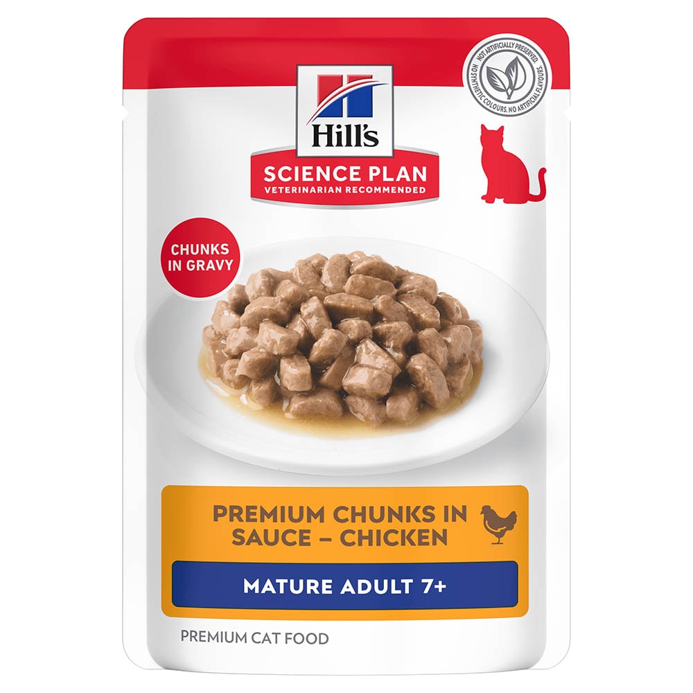 Hills Science Plan Mature Adult 7+ Huhn Nassfutter für Katzen_0