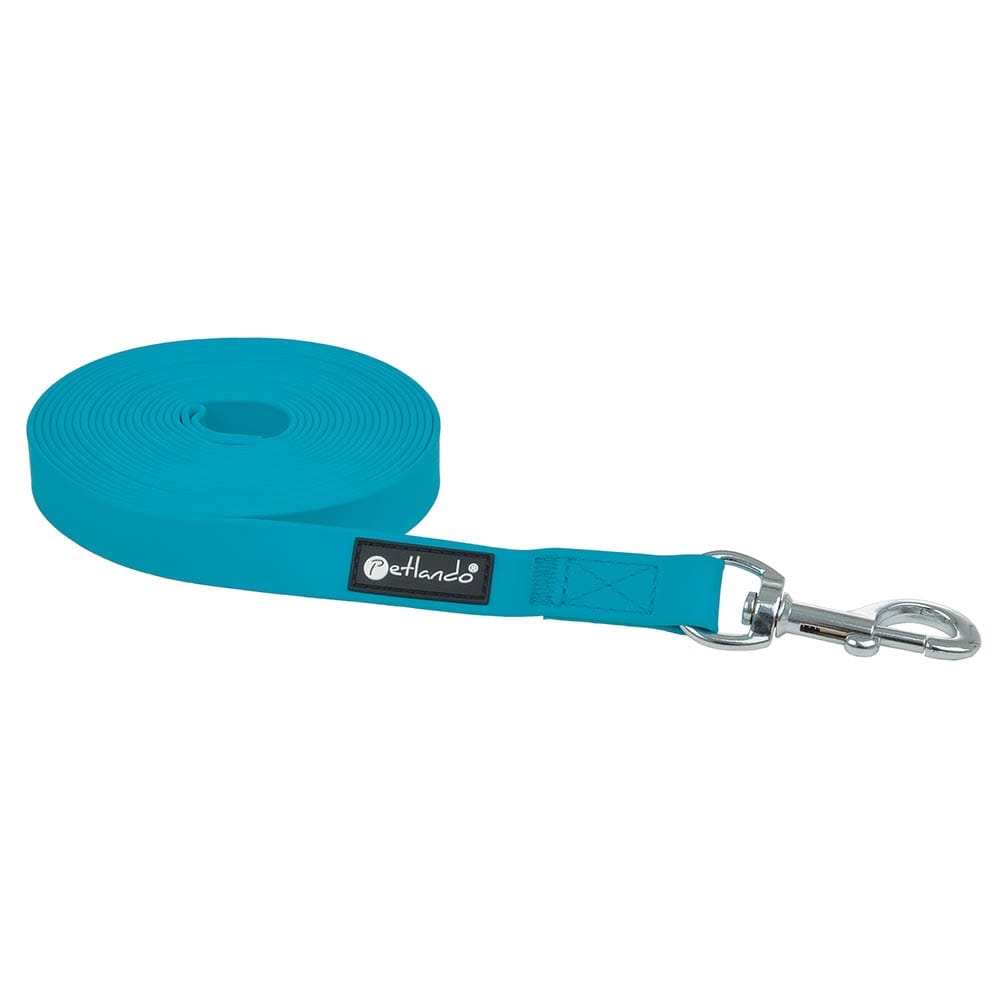 Petlando Trekking Schleppleine blau 10m x 15 mm