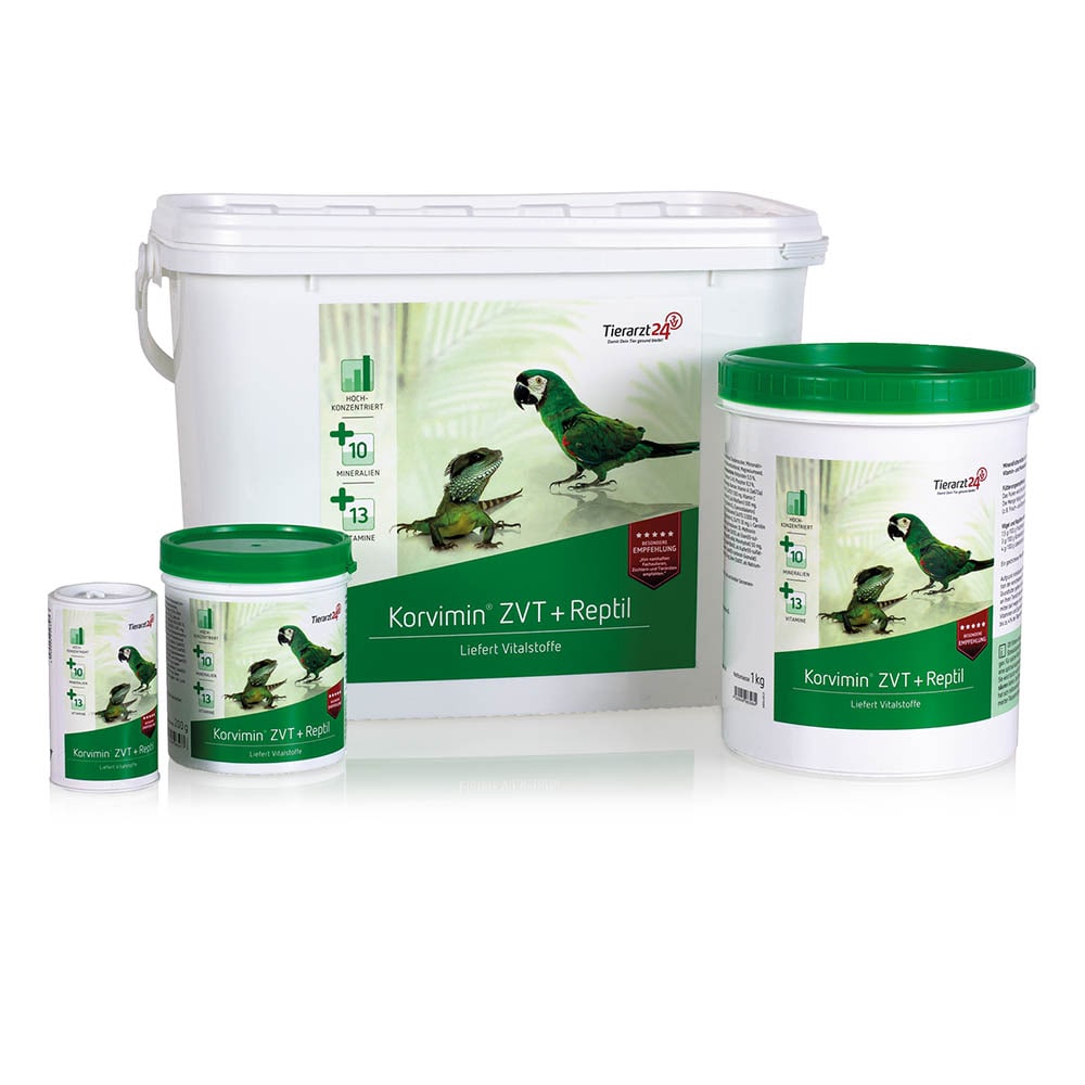 Tierarzt24 Korvimin ZVT & Reptil - Mineralfuttermittel für Ziervögel