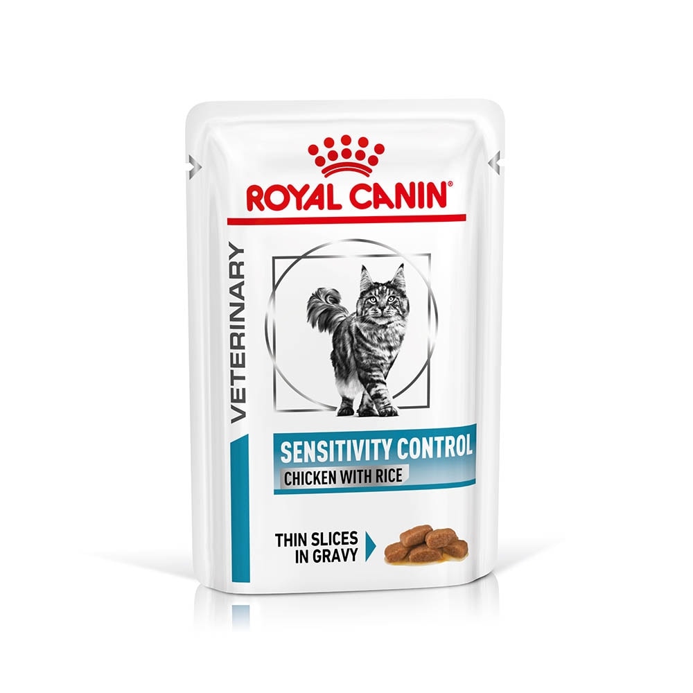 Royal Canin Veterinary Sensitivity Control Huhn mit Reis Nassfutter für Katzen 85g
