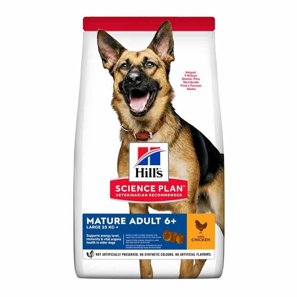 Hills Science Plan Mature Adult 6+ Large Breed mit Huhn Trockenfutter für Hunde_0