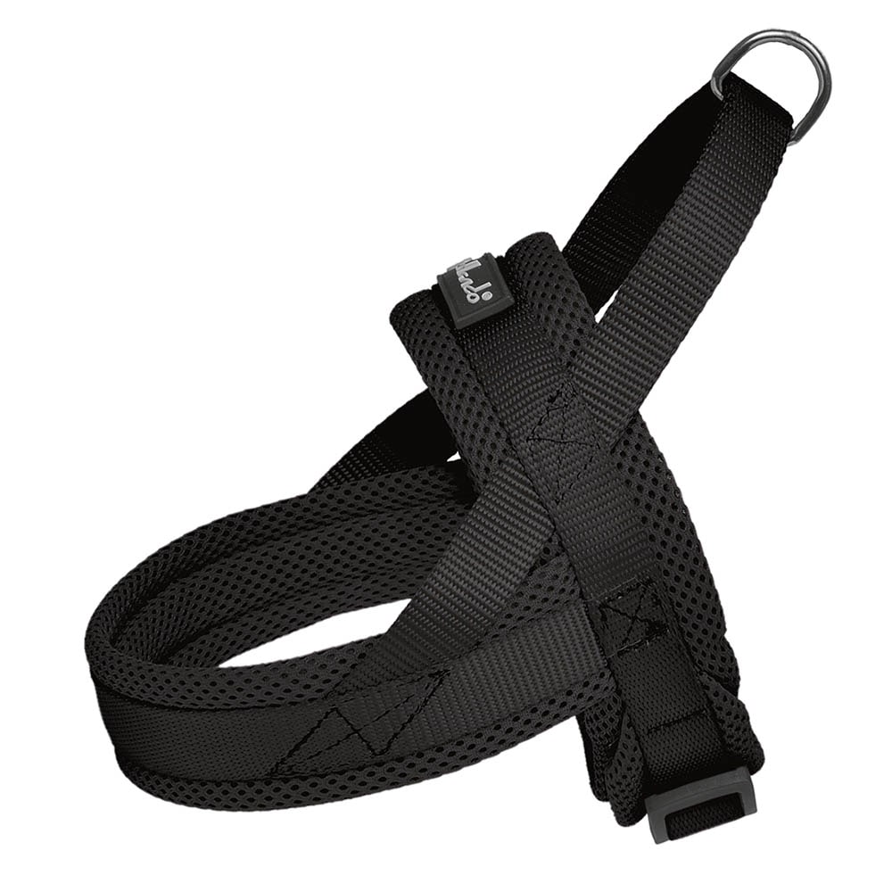 Petlando Mesh Norweger Geschirr schwarz_1