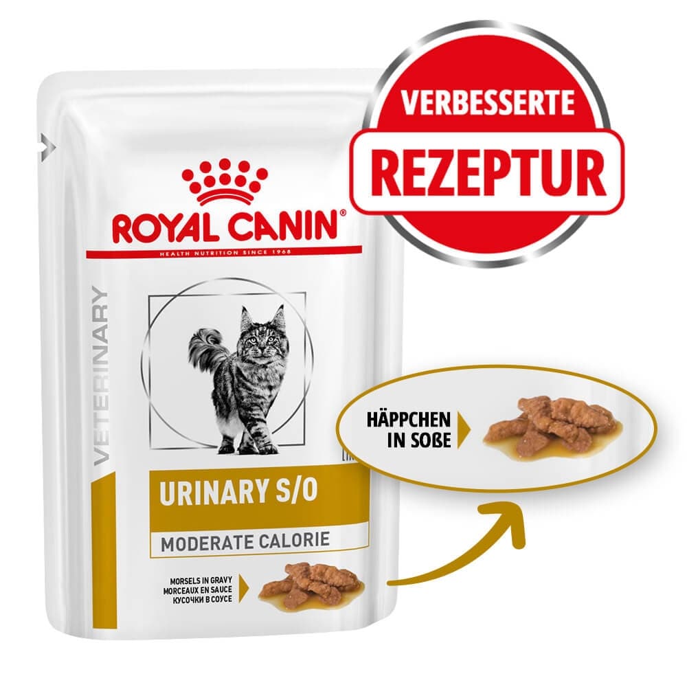 Royal Canin Veterinary Urinary S/O Moderate Calorie Nassfutter für Katzen 85 g