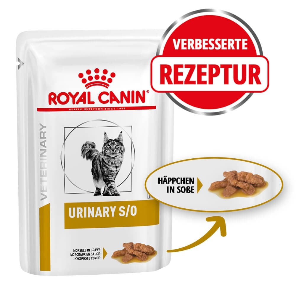 Royal Canin Veterinary Urinary S/O Häppchen in Soße Nassfutter für Katzen 85 g