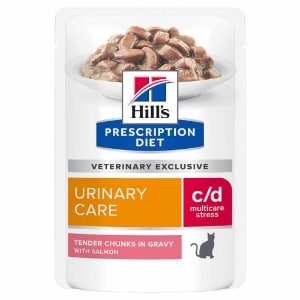 Hills Prescription Diet c d Urinary Stress Lachs Frischebeutel Katze Tierarzt24