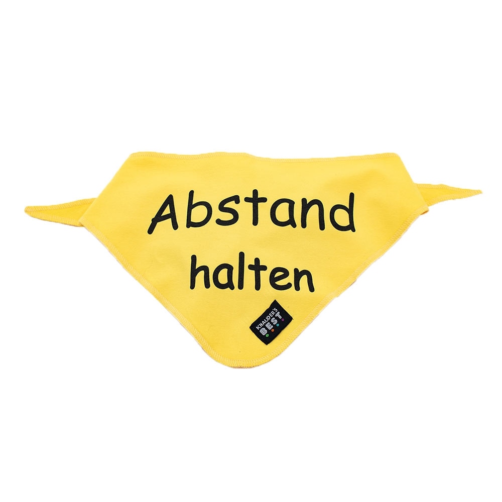Knauder's Best Halstuch ABSTAND HALTEN gelb Gr. M