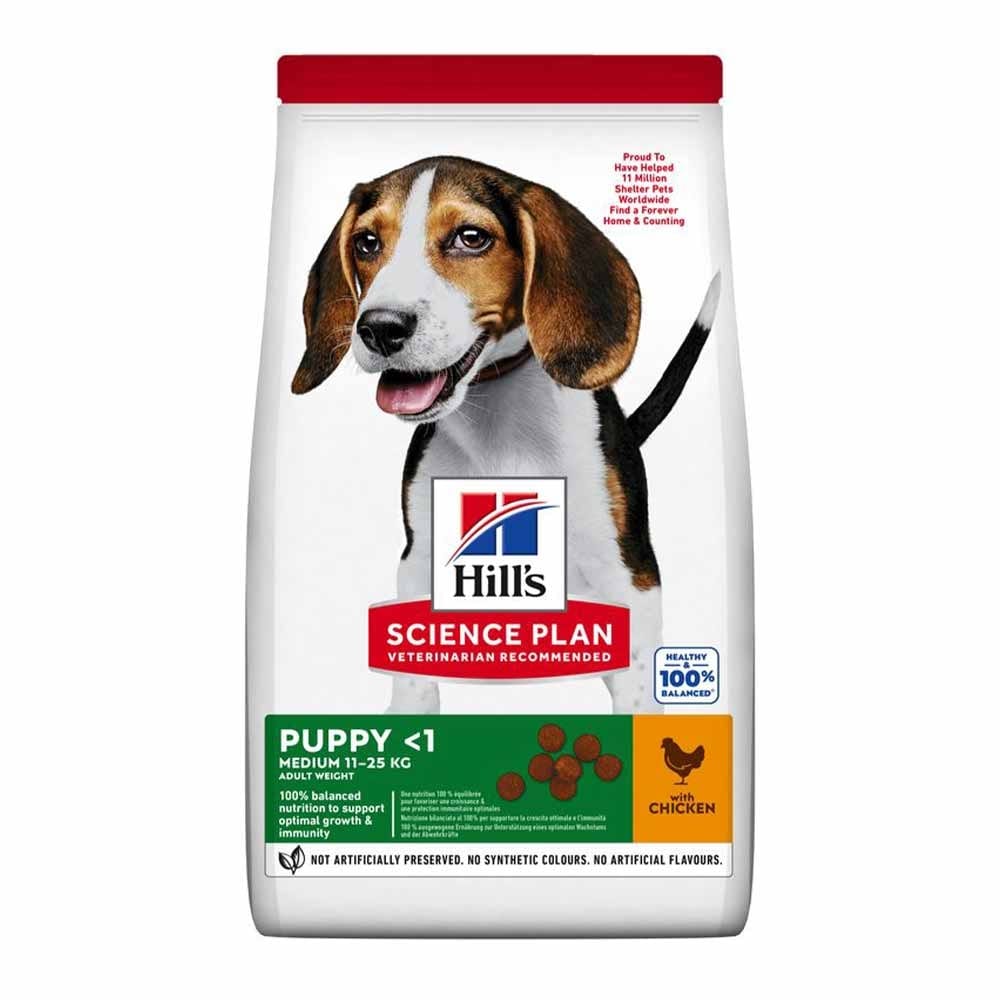 Hills Science Plan Canine Puppy Medium mit Huhn 800 g