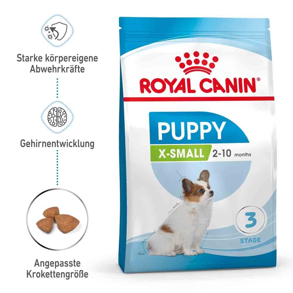 Royal Canin X-Small Puppy Trockenfutter für Welpen kleine Hunderassen 1,5kg