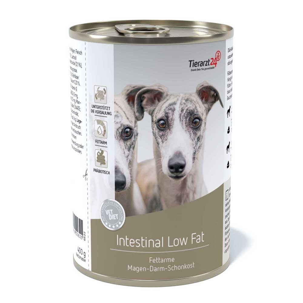 Tierarzt24 Vet Diet Intestinal Low Fat Nassfutter für Hunde 400 g