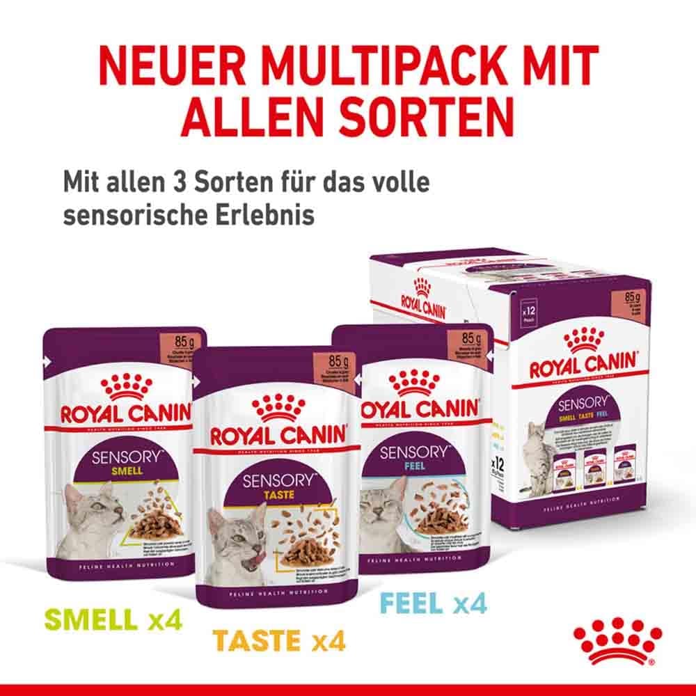 Royal Canin Sensory Smell Taste Feel Nassfutter Multipack in Soße für wählerische Katzen_6