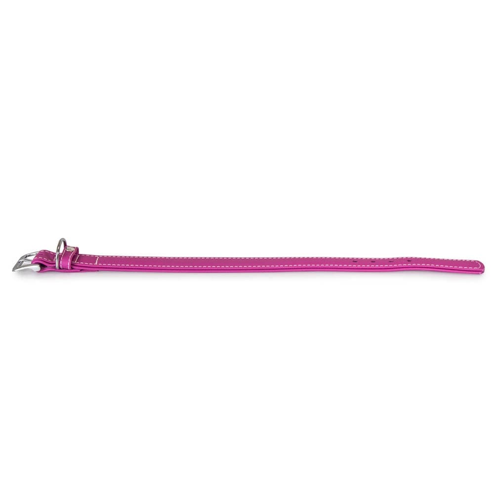 Das Lederband Barcelona Halsband Rose-Violet_2