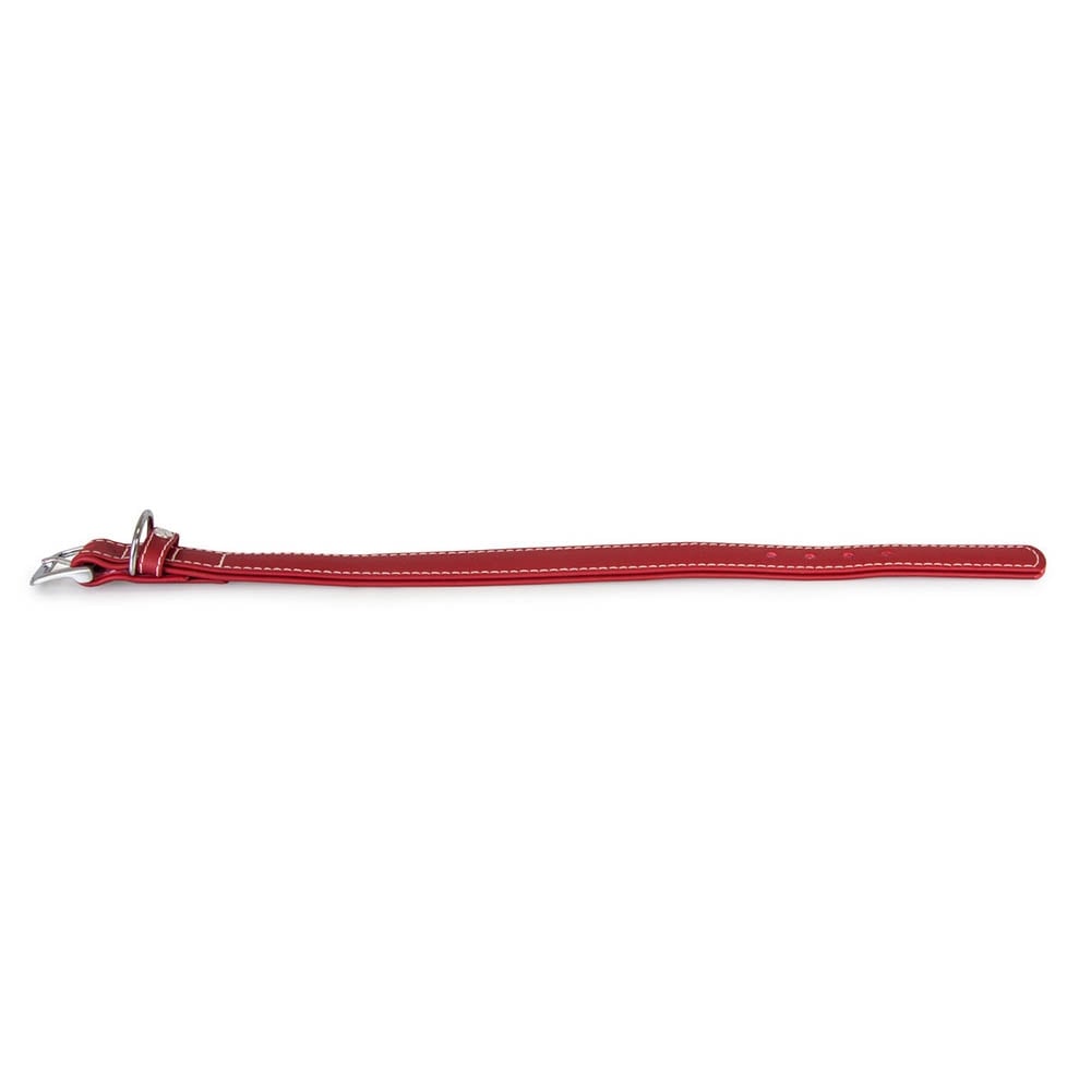 Das Lederband Barcelona Halsband Indian-Red_2