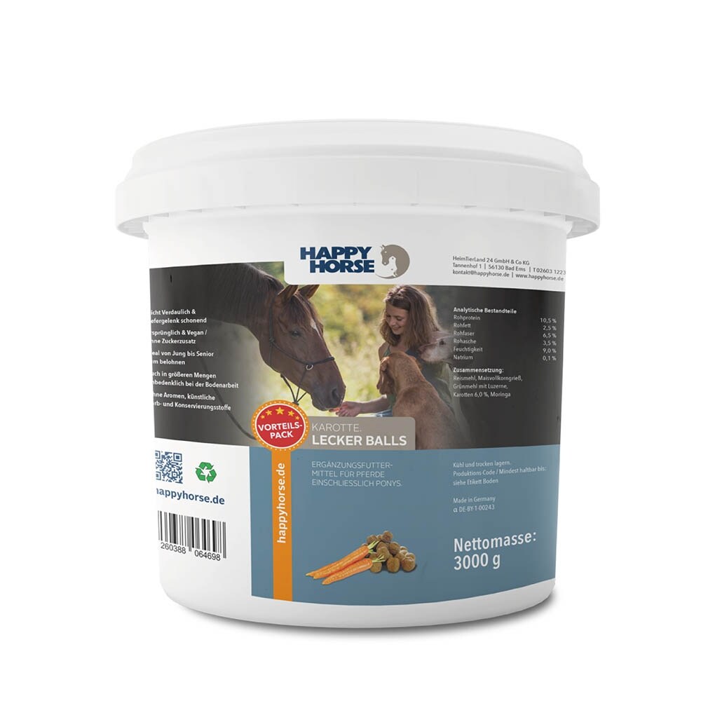 Happy Horse Lecker Balls Karotte für Pferde und Hunde (Vegan)_2