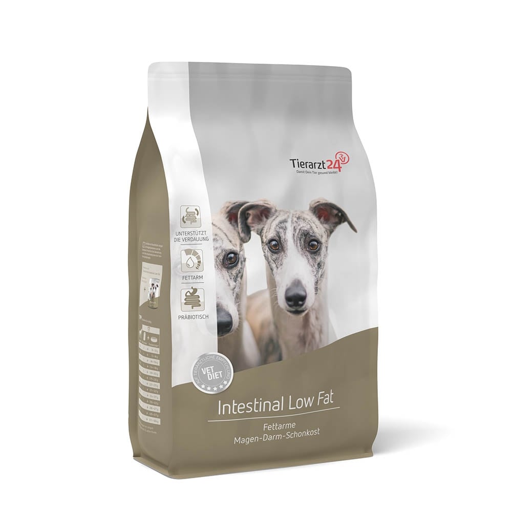 Tierarzt24 Vet Diet Intestinal Low Fat Trockenfutter für Hunde 2,5kg