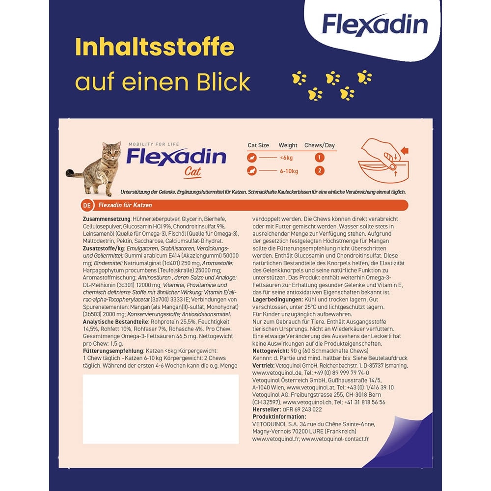 Vetoquinol Flexadin Cat 60_4