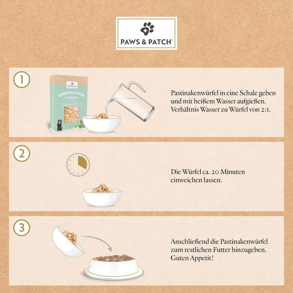 PAWS & PATCH Pastinakenwürfel für Hunde_3