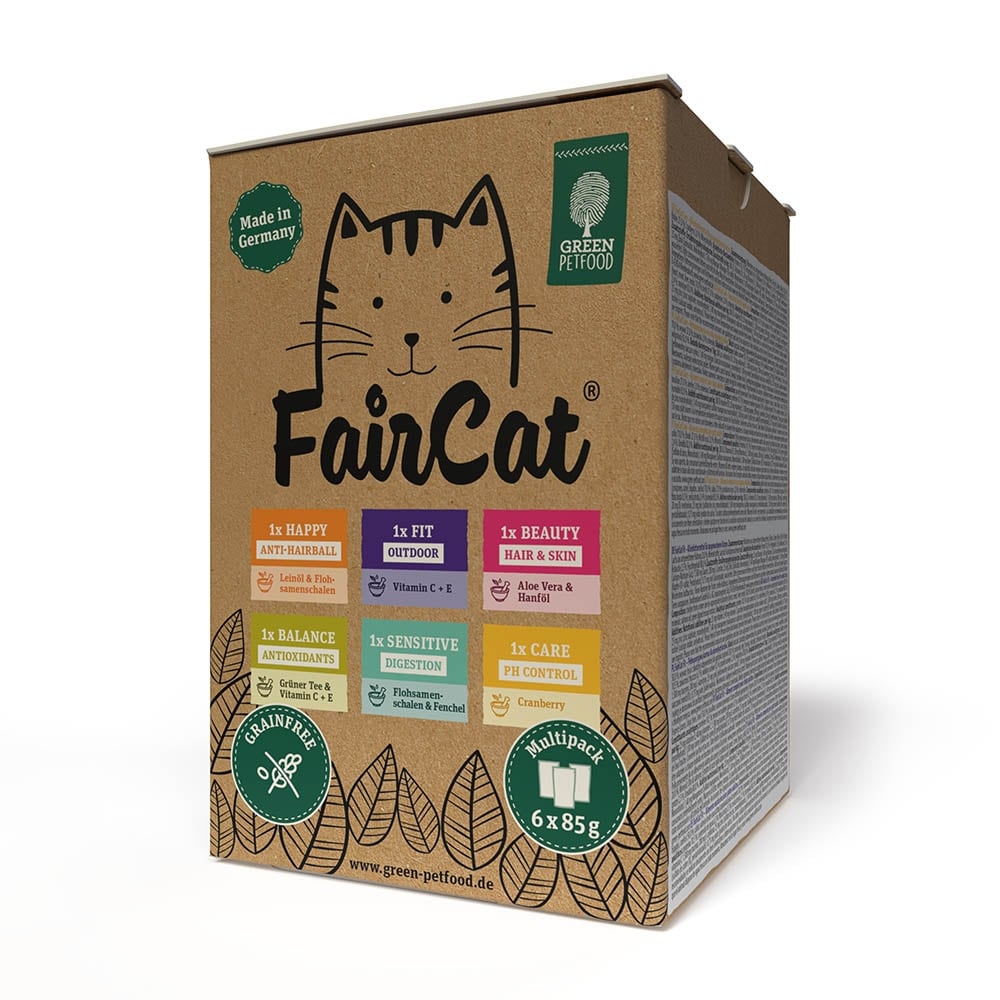 Green Petfood FairCat Multipack 6x85g