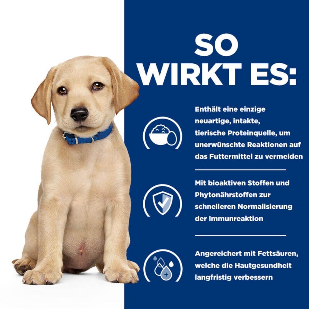 Hills Prescription Diet Derm Complete Puppy mit Reis und Ei Trockenfutter für Hunde_3