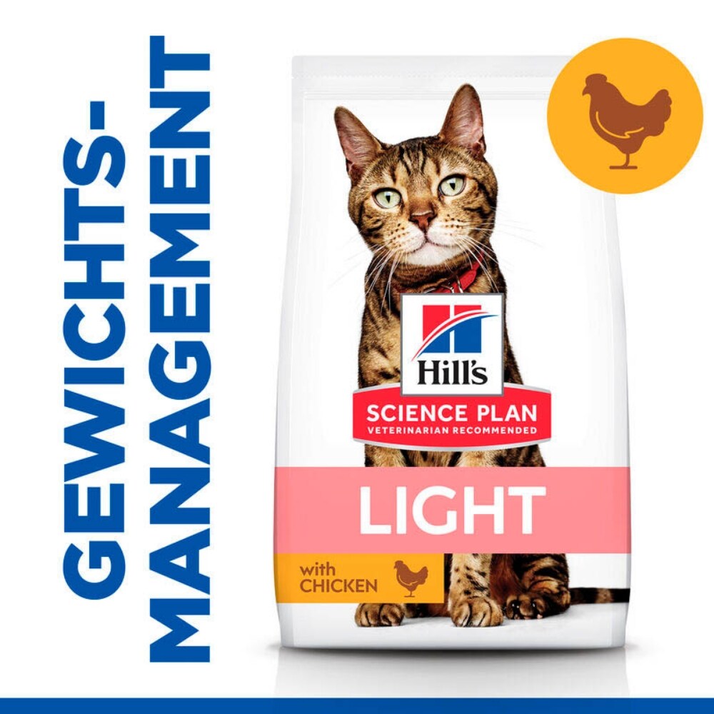 Hills Science Plan Light Adult Trockenfutter für Katzen mit Huhn_2
