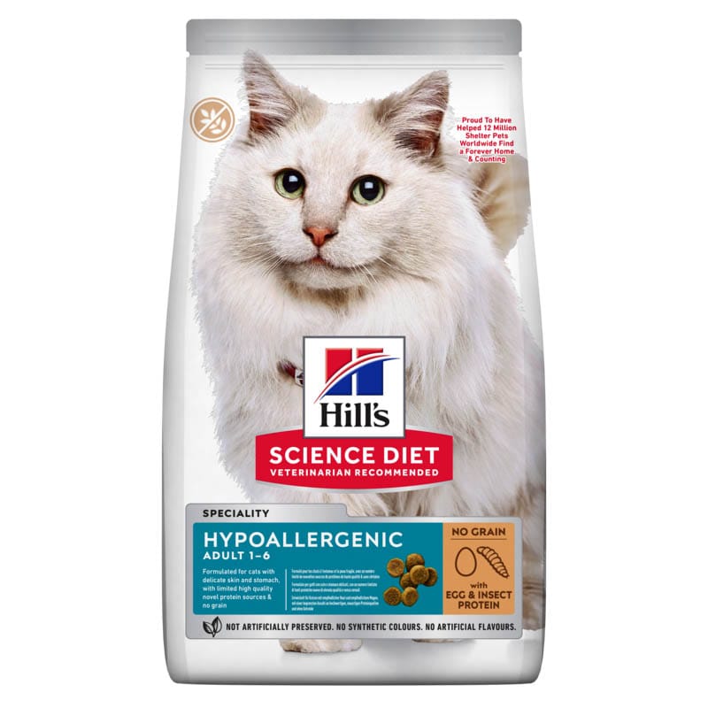 Hills Science Plan Hypoallergenic Adult Katzenfutter mit Ei und