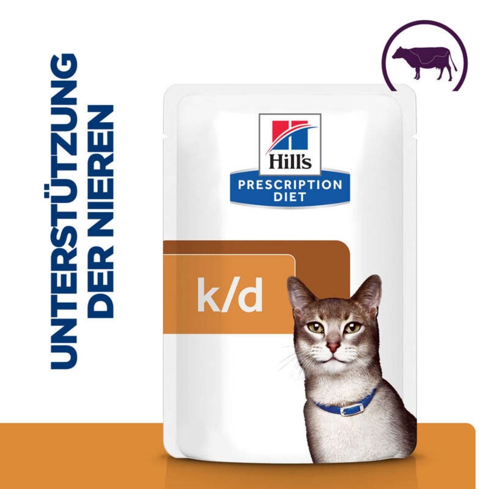 Hills Prescription Diet k/d Rind Frischebeutel Katze_2