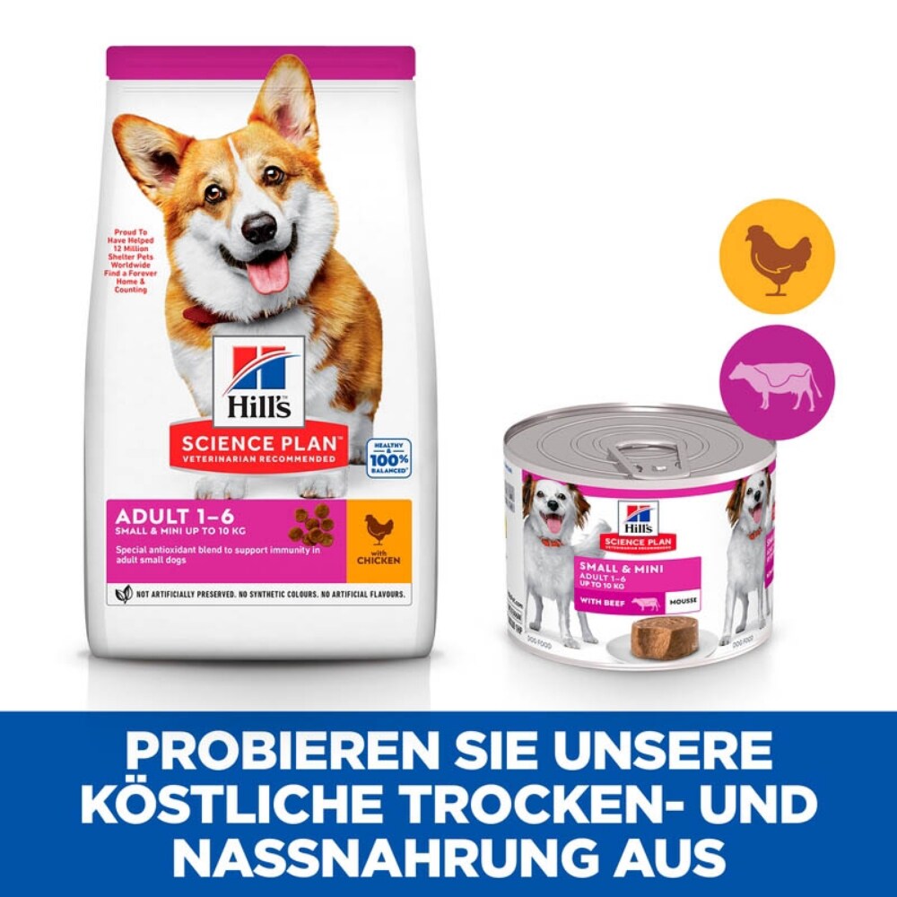 Hills Science Plan Small & Mini Adult Mousse für Hunde mit Rindfleisch_6