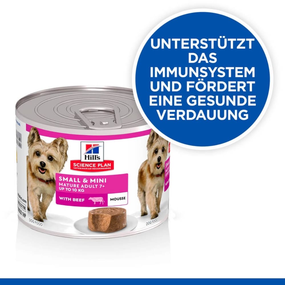 Hills Science Plan Small & Mini Mature Adult 7+ Mousse für Hunde mit Rindfleisch_3