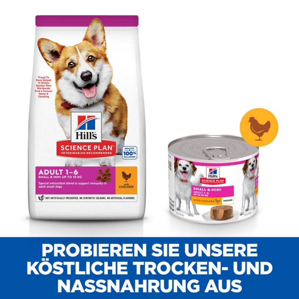 Hills Science Plan Small & Mini Adult Mousse für Hunde mit Huhn_6
