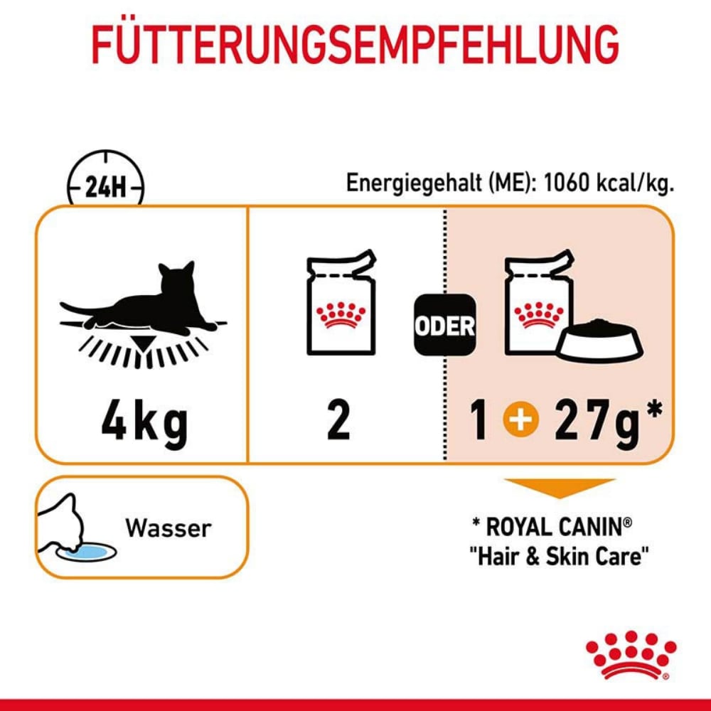 Royal Canin Hair & Skin Care Mousse Nassfutter für Katzen für gesundes Fell_5
