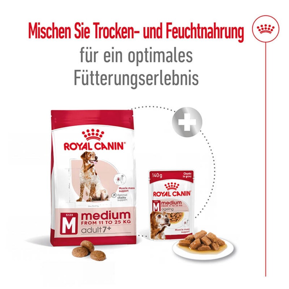 Royal Canin Medium Adult 7+ Trockenfutter für ältere mittelgroße Hunde_5