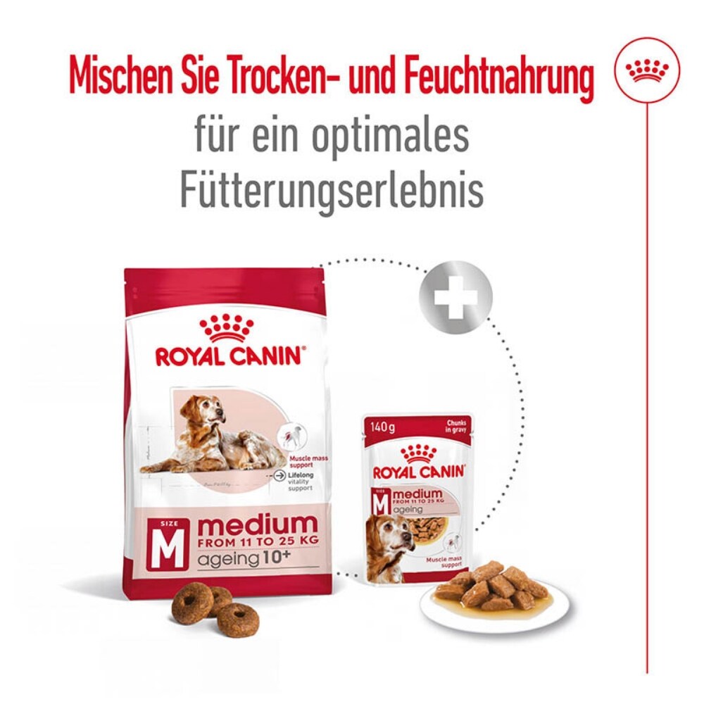 Royal Canin Medium Ageing Feuchtnahrung als Stückchen in Soße (>7. Lebensjahr)_5