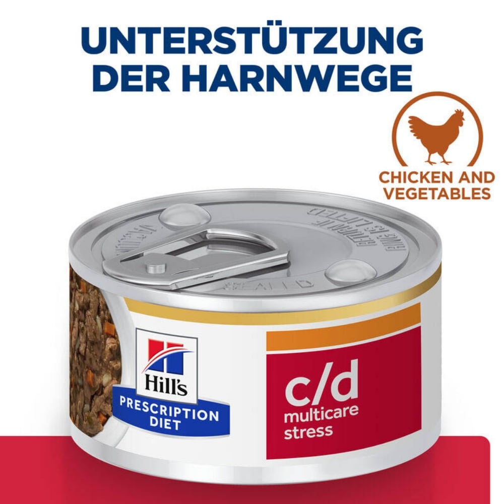 Hills Prescription Diet Feline c/d Urinary Stress Ragout mit Huhn & zugefügtem Gemüse_2