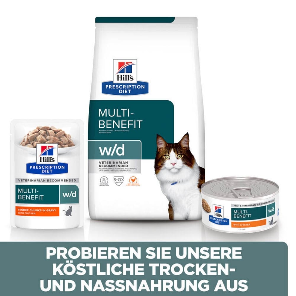 Hills Prescription Diet w/d mit Huhn Dose Katze_6