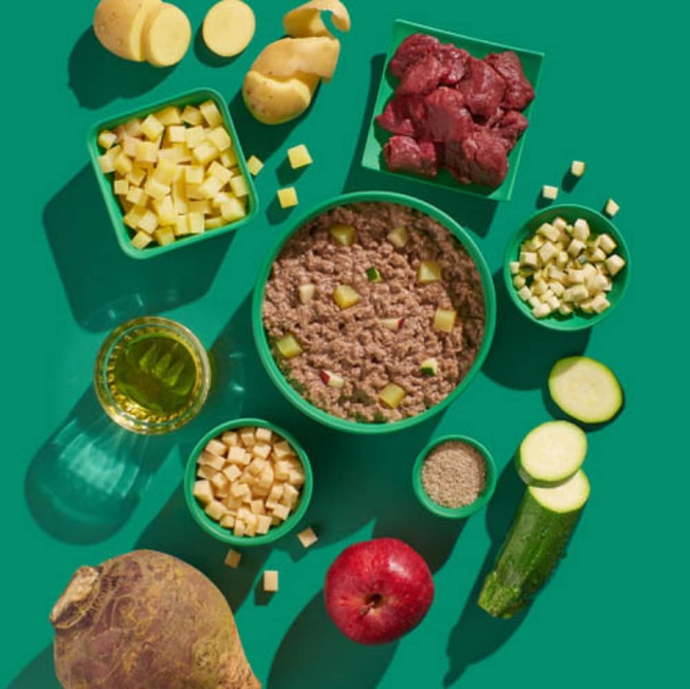 Fred Hirsch mit Kartoffeln, Steckrüben und Apfel_2