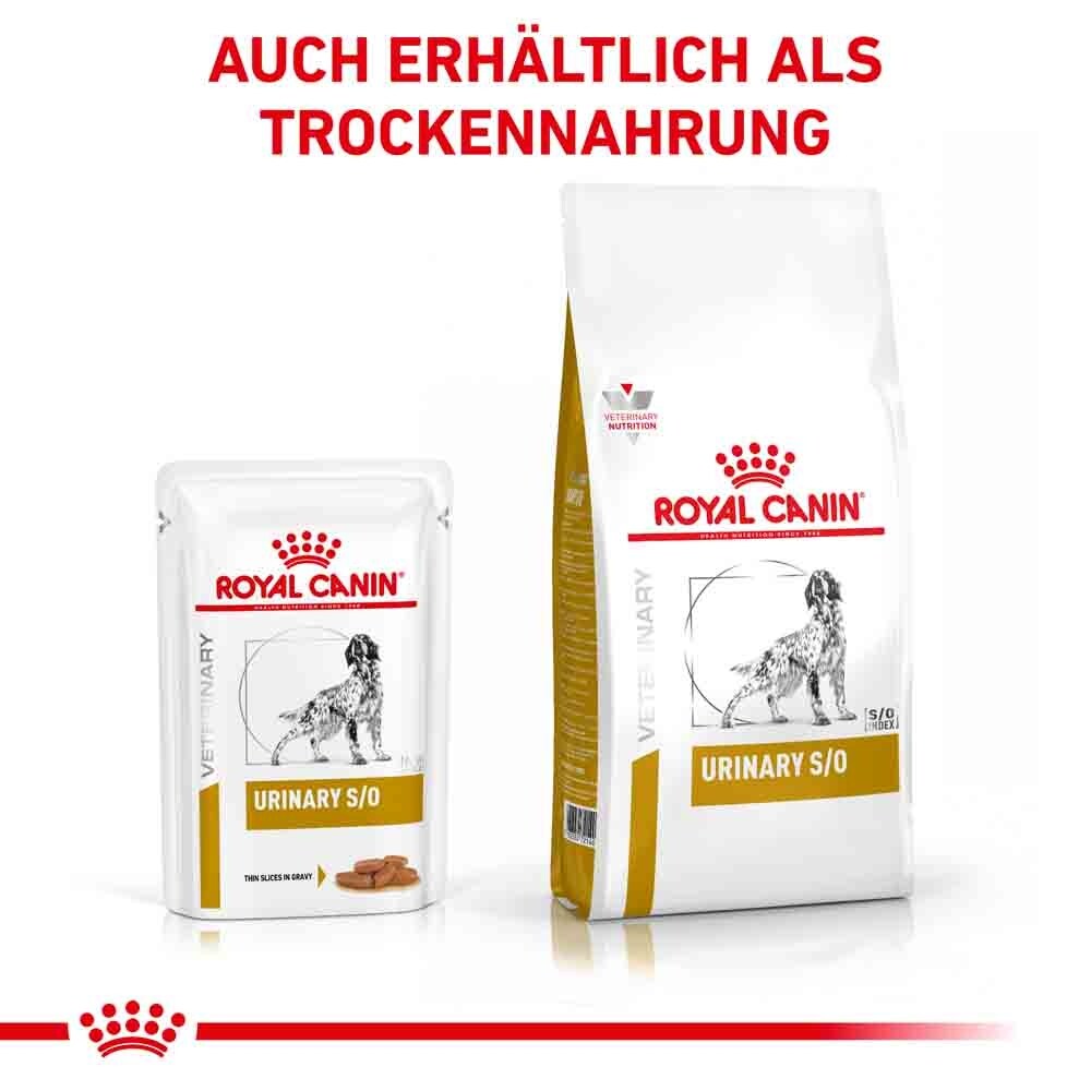 Royal Canin Veterinary Urinary S/O Feine Stückchen in Soße Nassfutter für Hunde_5