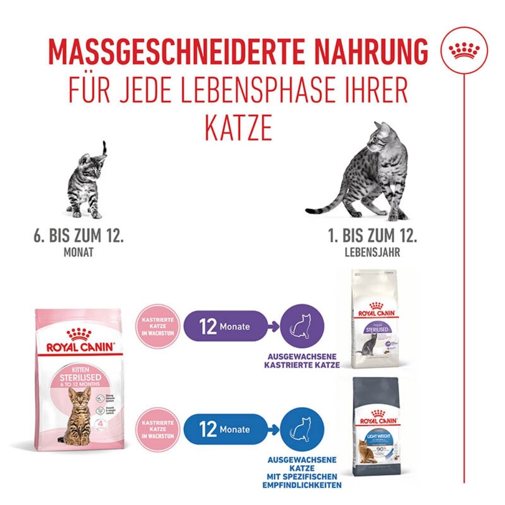Royal Canin Kitten Sterilised Kittenfutter für kastrierte Kätzchen vom 6. - 12. Monat_5