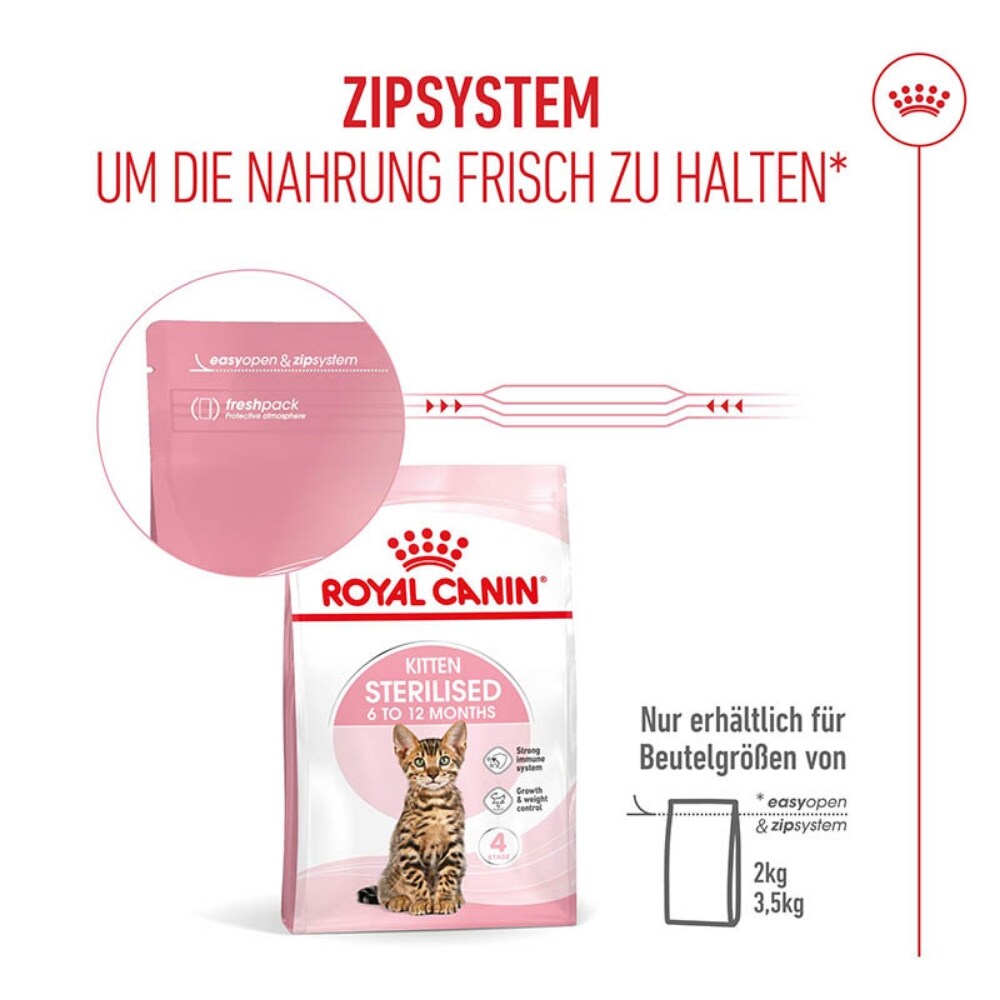 Royal Canin Kitten Sterilised Kittenfutter für kastrierte Kätzchen vom 6. - 12. Monat_7