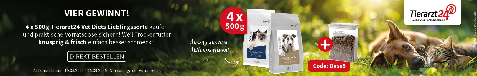 Tierarzt24 Vet Diet Aktion