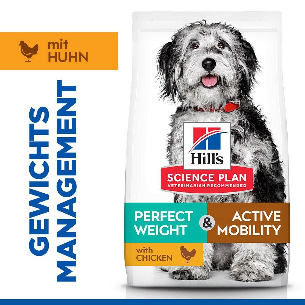 Hills Science Plan Perfect Weight + Active Mobility Hundefutter Medium Adult_1