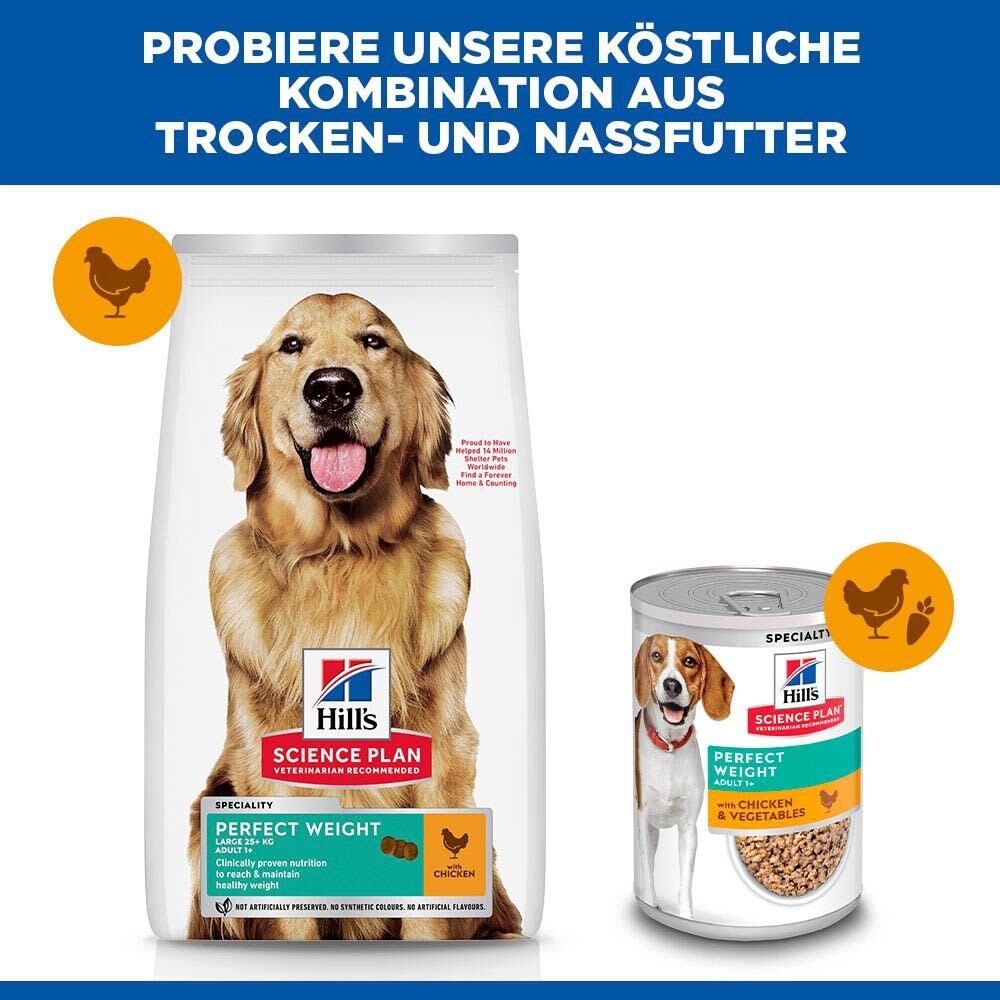 Hills Science Plan Adult Perfect Weight Large Breed Trockenfutter für Hunde_5