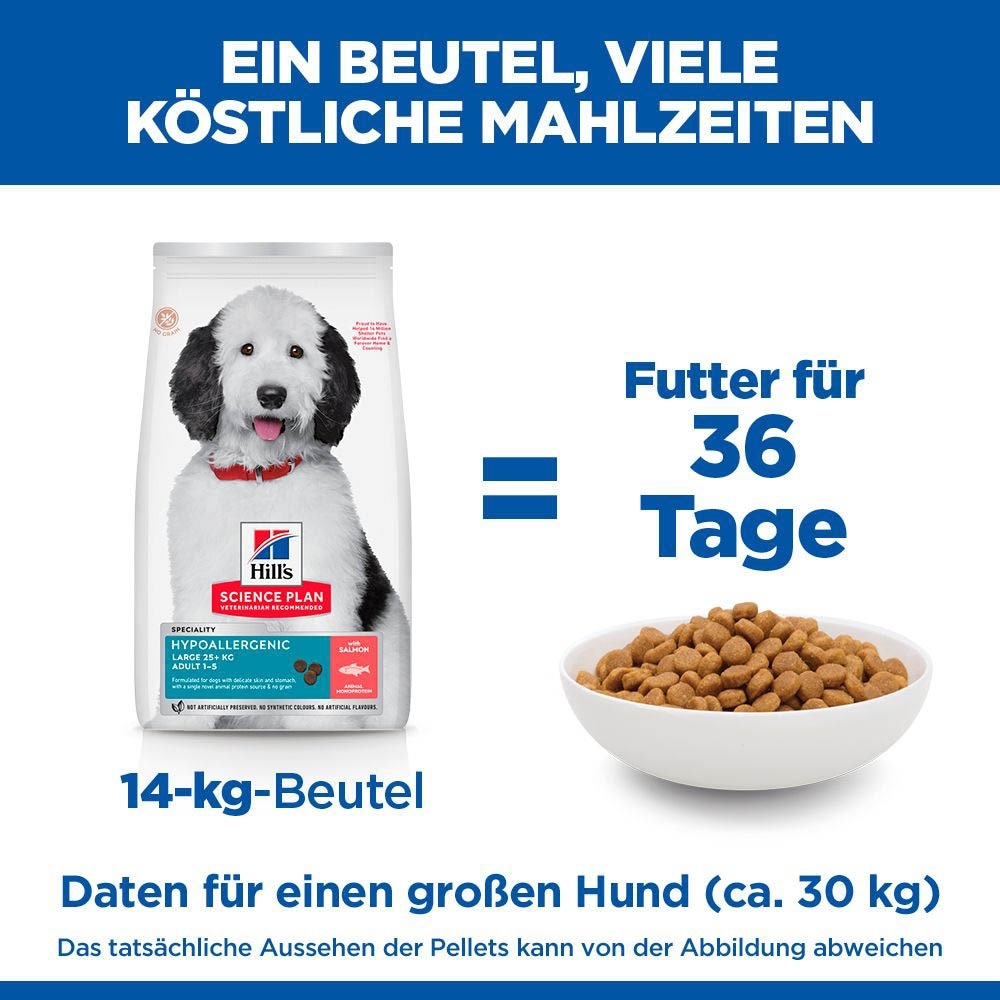 Hills Science Plan Hypoallergenic Large Breed Adult Trockenfutter mit Lachs_3