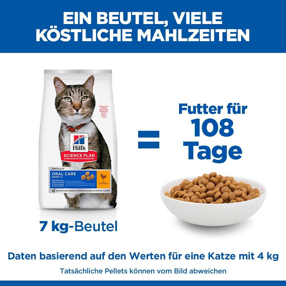 Hills Science Plan Adult Oral Care Huhn Trockenfutter für Katzen_6