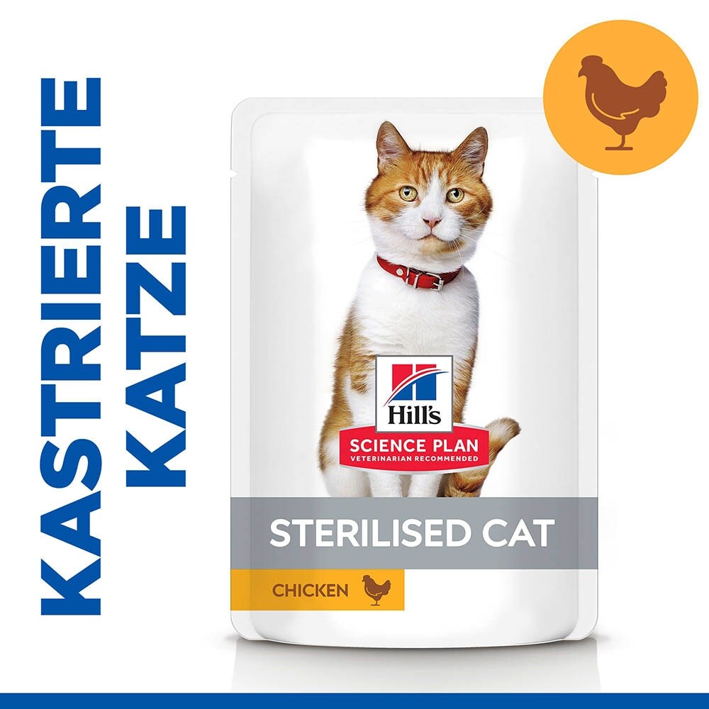 Hills Science Plan Sterilised Cat Adult Nassfutter für Katzen mit Huhn_1