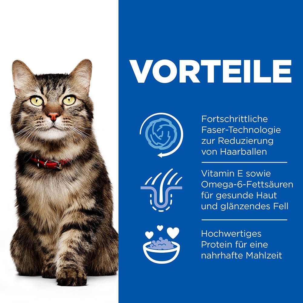 Hills Science Plan Hairball & Perfect Coat Trockenfutter für Katzen mit Huhn_2