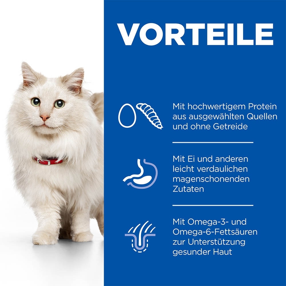 Hills Science Plan Hypoallergenic Adult Katzenfutter mit Ei und Insektenprotein_2