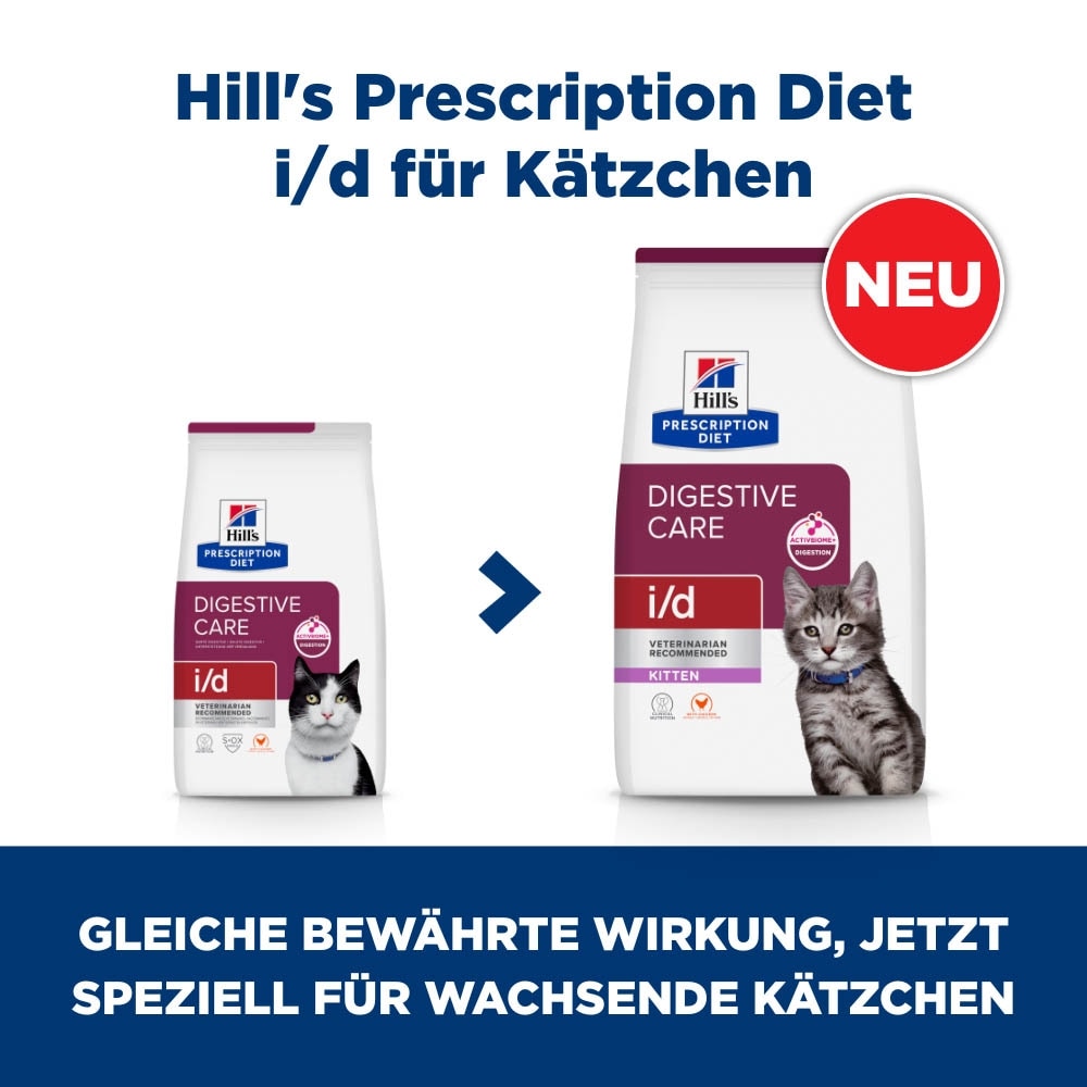 Hills Prescription Diet i/d Digestive Care Trockenfutter für Kätzchen mit Huhn_6