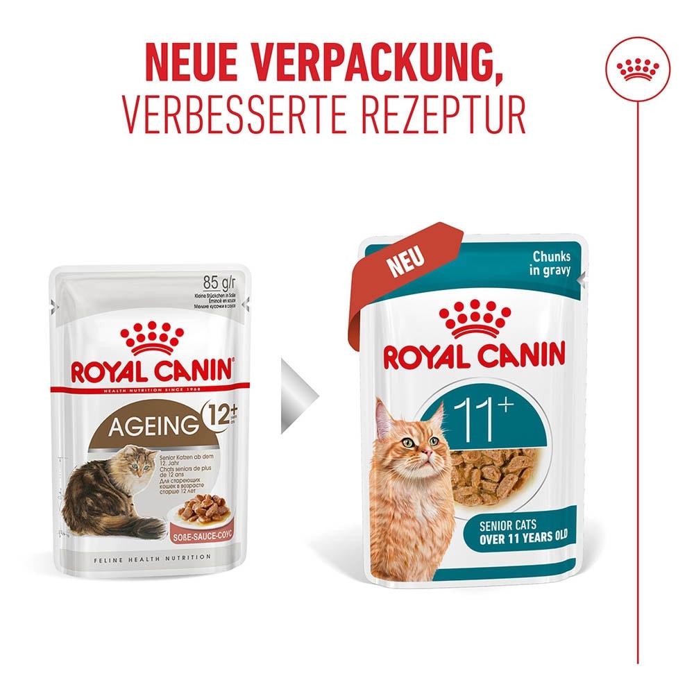 Royal Canin Ageing 11+ Feuchtnahrung in Soße für Senior Katzen ab dem 11. Lebensjahr_5