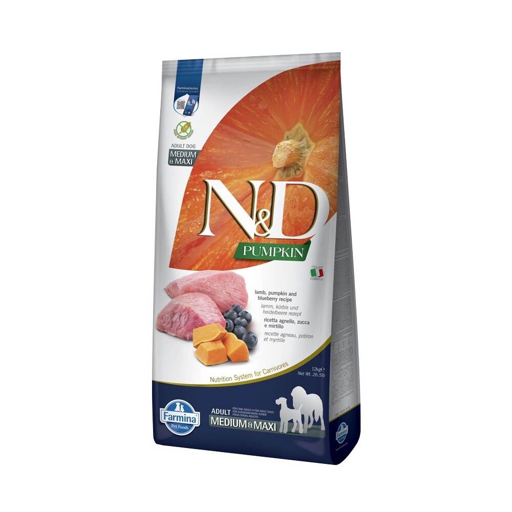 Farmina N&D Pumpkin Adult Medium/Maxi Lamm Trockenfutter für Hunde_1